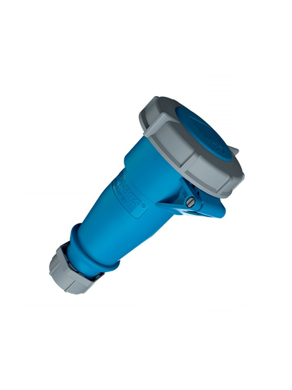 Toma Industrial Aéreo 2P+T - 16A - 230V - Azul - IP67 MENNEKES