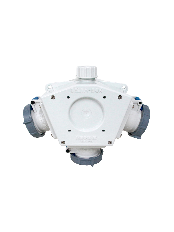 Toma Industrial Triple 2P+T - 16A - 230V - Azul - IP67 MENNEKES