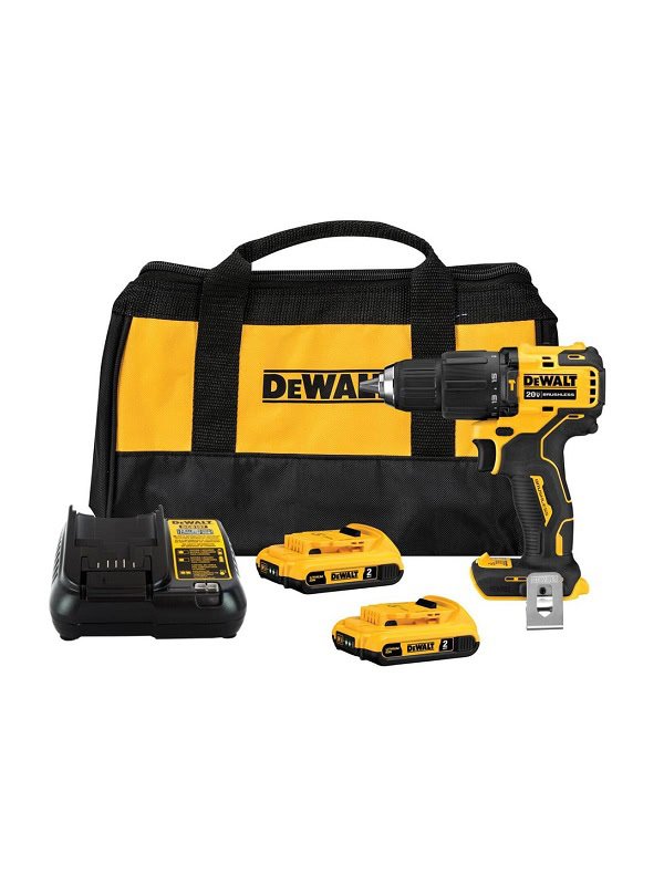 Taladro Percutor Compacto Brushless 1/2" 20V MAX Dewalt DCD709D2-B2 (con 2 baterías de 2.0 Ah y cargador)