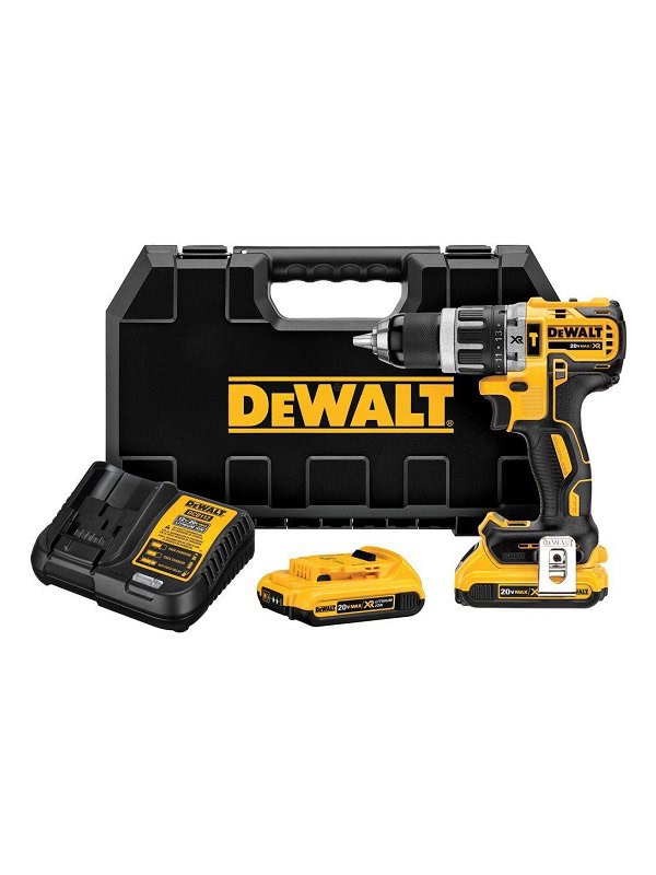 🔧 Taladro Percutor/Atornillador Inalámbrico 1/2" (13mm) 20V MAX XR Dewalt DCD796D2-B2 (con 2 baterías y cargador)
