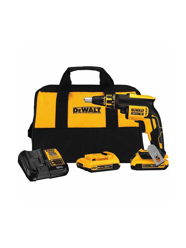 🔧 Atornillador para Drywall Inalámbrico 1/4" 20V MAX XR Dewalt DCF620D2-B2 (con 2 baterías y cargador)