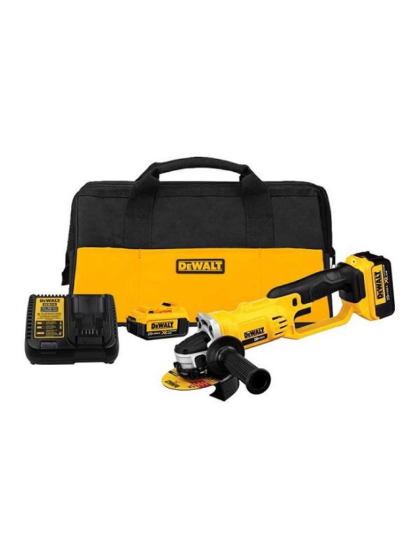 Esmeril Angular Inalámbrico 4-1/2" (115 mm) / 5" (125 mm) 20V MAX Dewalt DCG412M2-B2 (con 2 baterías de 4.0 Ah y cargador)