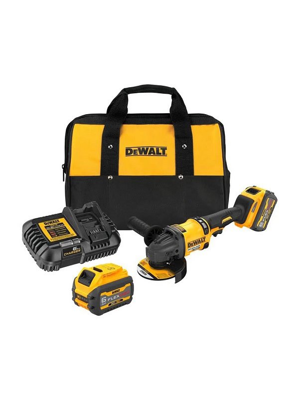 Amoladora Angular Inalámbrica 7" (180 mm) 60V MAX FLEXVOLT Dewalt DCG418T2-B2 (con 2 baterías de 6.0 Ah y cargador)