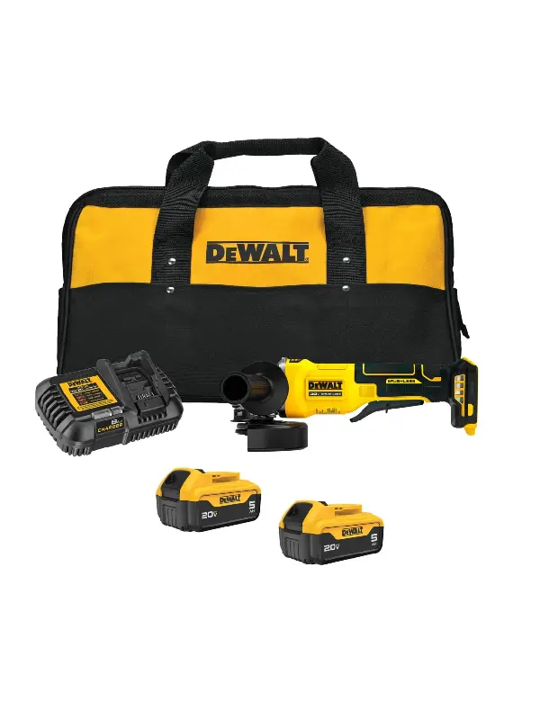 Kit-Esmeril-Angular-DeWalt-20V-Brushless+2-Baterías-5Ah+Cargador-DCG408P2-B2 Kit Esmeril Angular DeWalt 4-1/2" 20V Brushless + 2 Baterías 5Ah + Cargador DCG408P2-B2