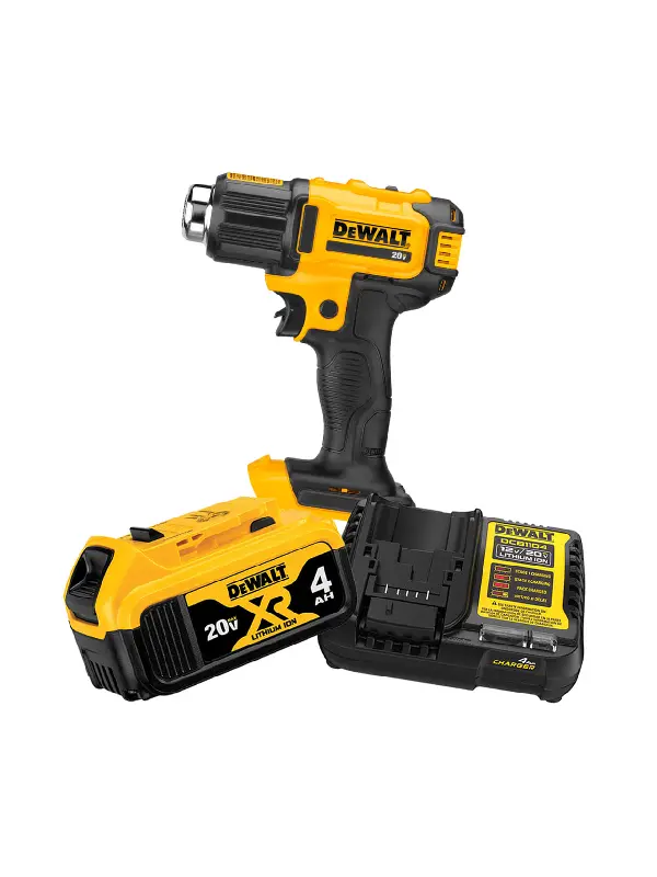 Kit Pistola De Calor DeWalt 20V MAX 990°F Batería 4.0Ah + Cargador DCE530B-K1