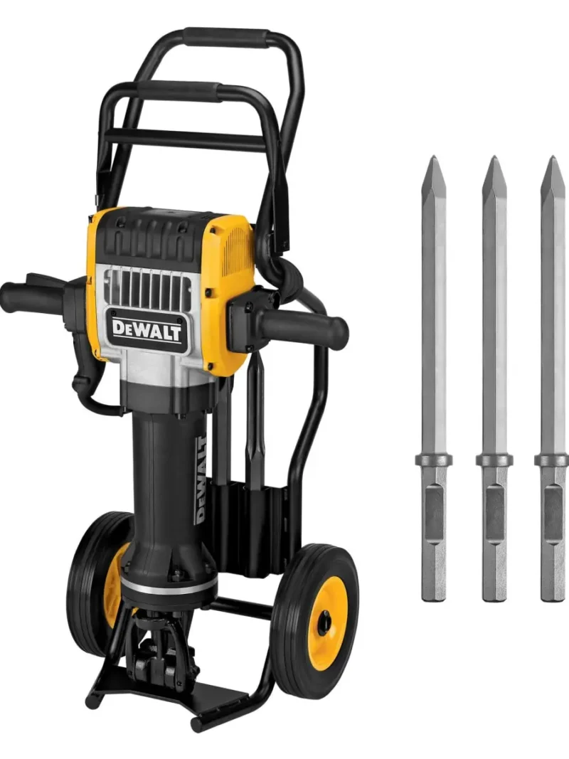 Martillo Demoledor DeWalt D25980-K30 2100W 31Kg 1-1/8" Hex + Carrito de Transporte + 3 Cinceles