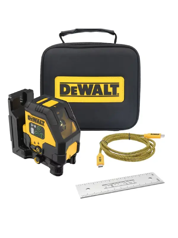 Nivel-Láser-DeWalt-Líneas-Cruzadas-Luz-Verde-Autonivelante-USB-C-DCLE14201GB Nivel Láser DeWalt Líneas Cruzadas Luz Verde Autonivelante USB-C DCLE14201GB