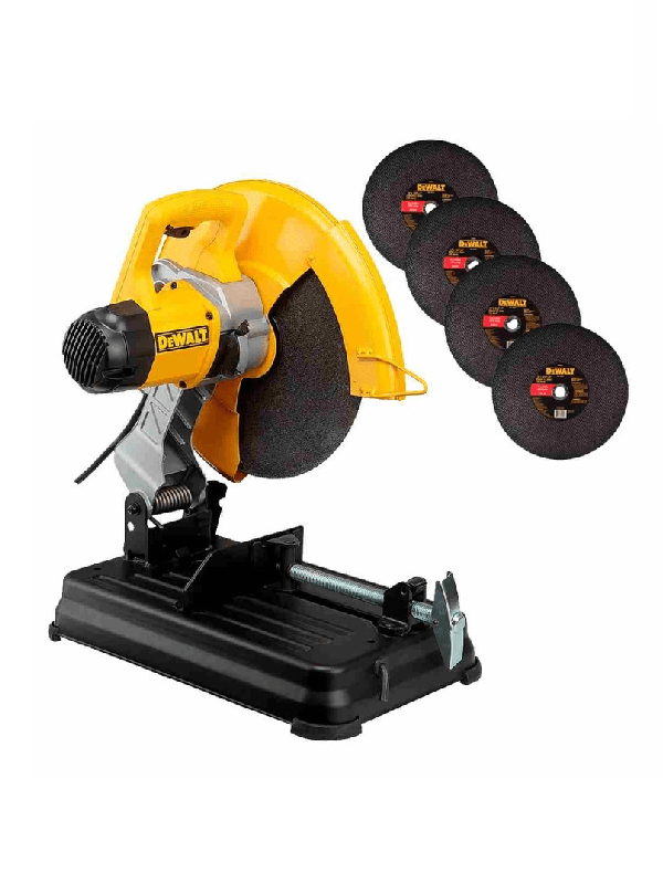 Tronzadora DeWalt 14" (355mm) 2300W + 4 Discos D28730-K4