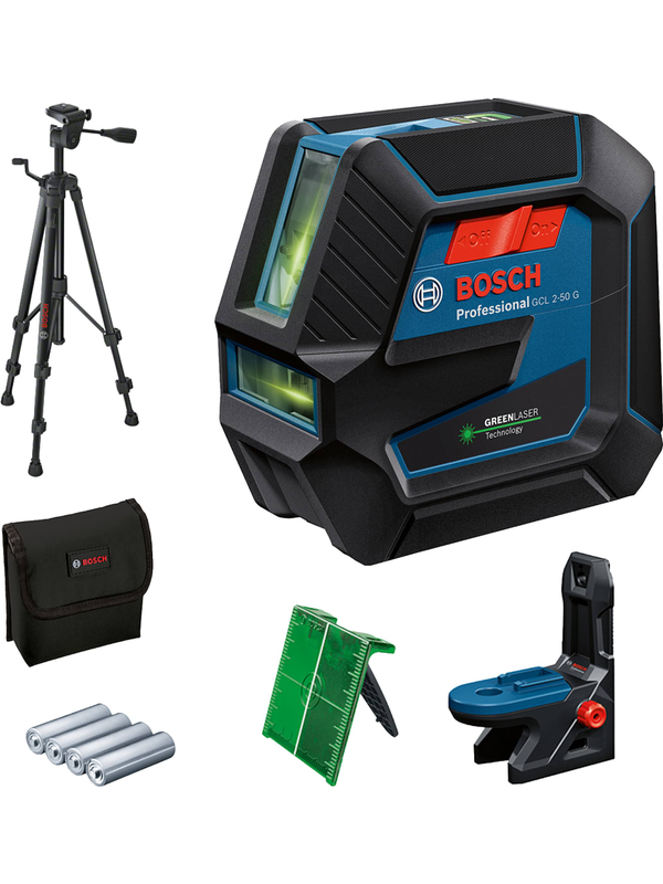 Nivel Láser Bosch Líneas y Puntos Verde Alta Visibilidad GCL 2-50 G Professional 0601.066.M01