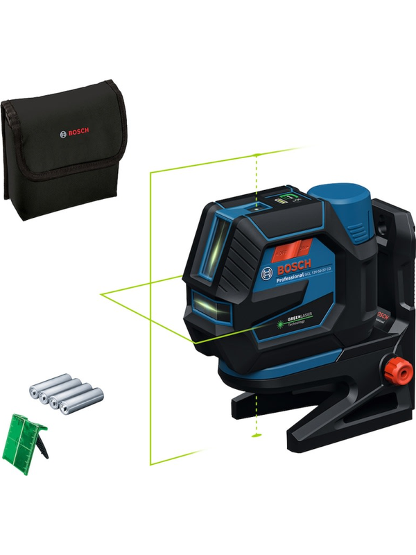 Nivel Láser Bosch 12V 50m Verde Bluetooth Líneas y Puntos GCL 12V-50-22 CG 0601.066.S00