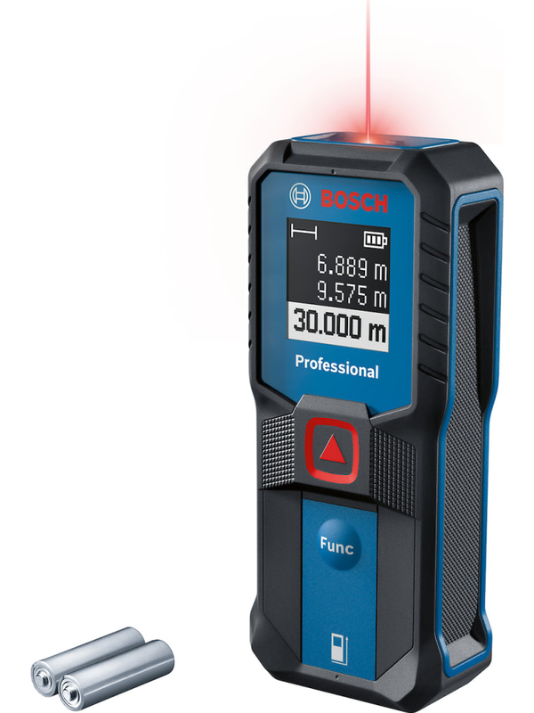Medidor de Distancia Láser Bosch 30m GLM 30-23 Luz Roja Precisión Digital 0601.072.XG0