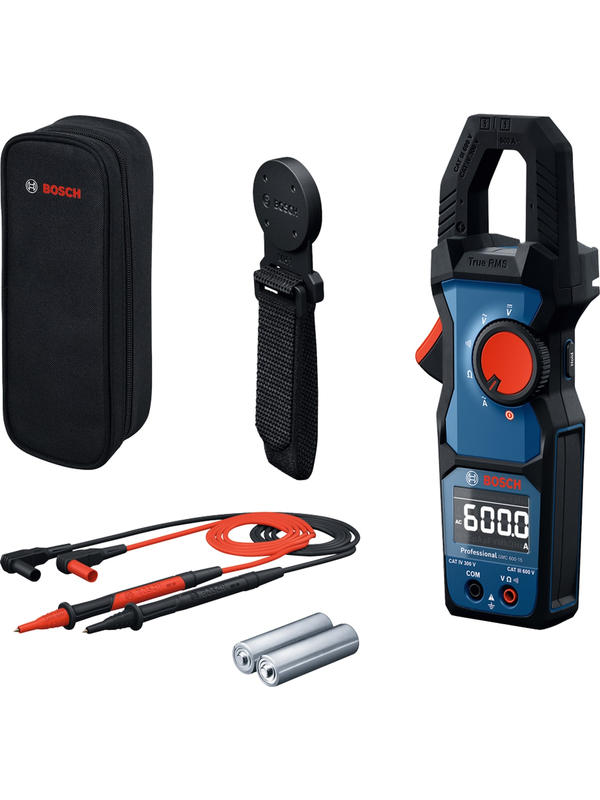 Pinza Amperimétrica Bosch 600V con Gancho Profesional GMC 600-15 0601.077.601