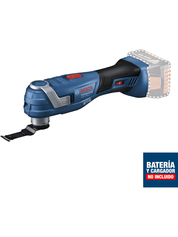 Multitool Bosch 18V Brushless GOP 185-LI Profesional Corte Lijado Baretool 0601.8G2.0D0