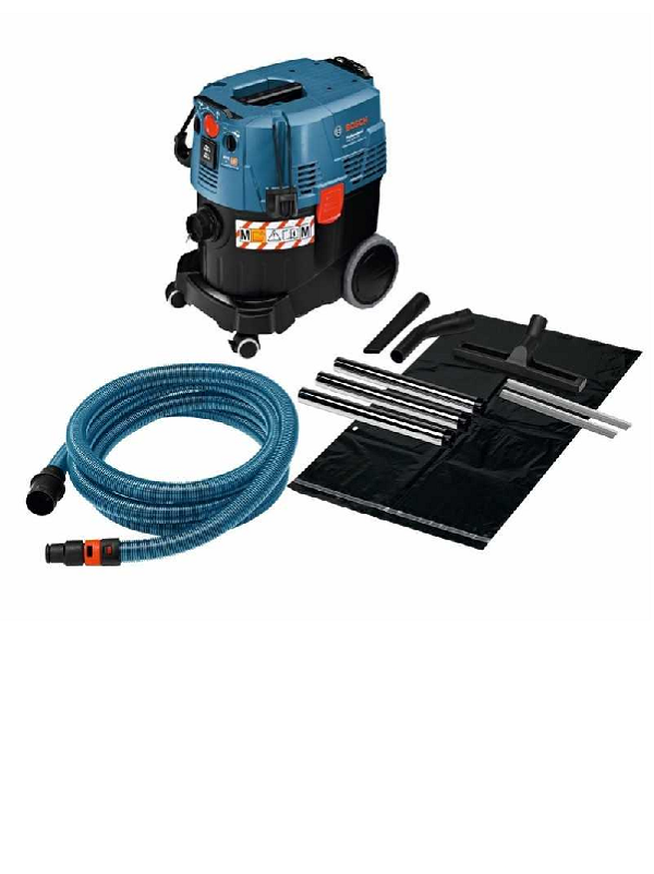 Aspiradora Industrial Bosch 35L 1200W Húmedo/Seco GAS 35 L SFC SFC+ Profesional 0601.9C3.000
