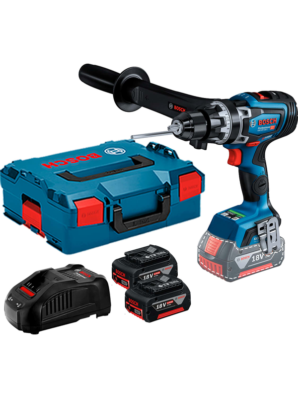 Taladro Percutor Bosch 1/2" 18V Brushless 150Nm 2 Bat + Cargador + Maleta GSB 18V-150 C 0601.9J5.1E1
