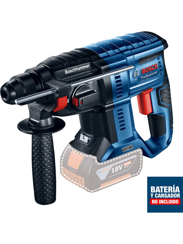 Rotomartillo SDS Plus Bosch 18V Brushless 2J GBH 180-LI Baretool Profesional 0611.911.1E1