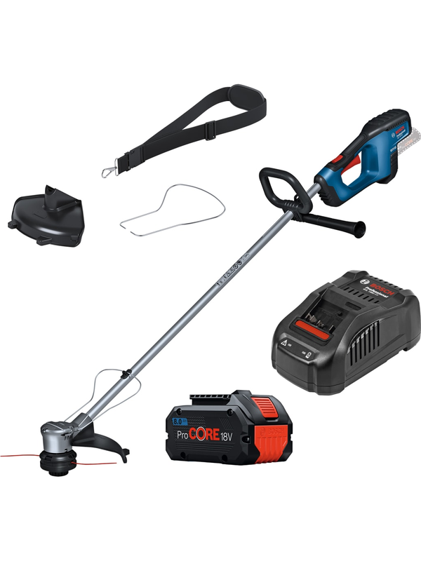 Desbrozadora Bosch 18V GRT 18V-33 Kit Batería 8.0Ah Cargador Profesional 0615.A00.2BF