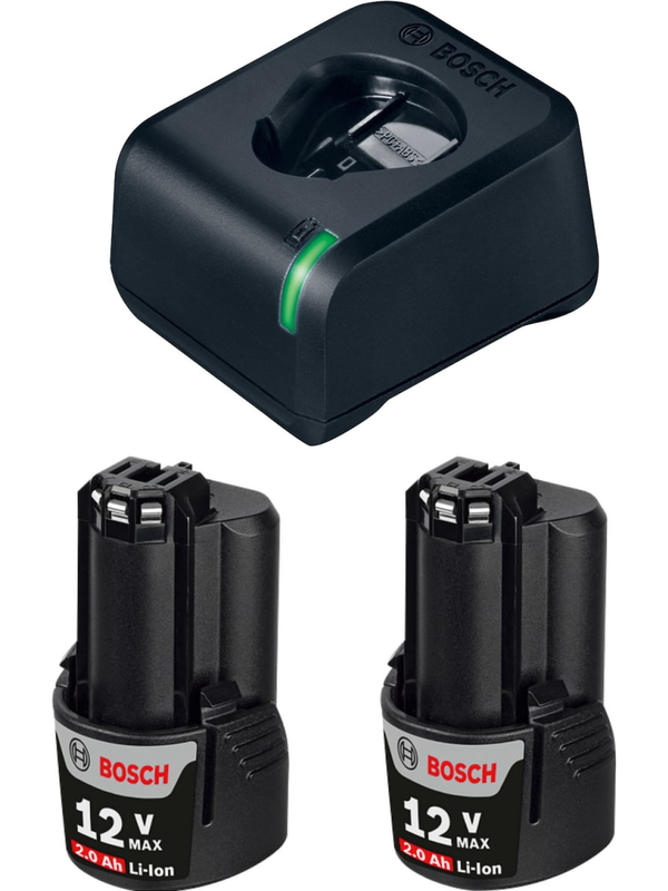 Kit Bosch 2 Baterías 12V 2.0Ah + Cargador GAL 12V-20 Professional 1600.A02.1KS