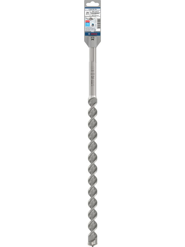 Broca SDS Max-4 Bosch 25x400x520 mm Concreto Alta Precisión Profesional Modelo 2608.706.792 SKU 2608.706.792
