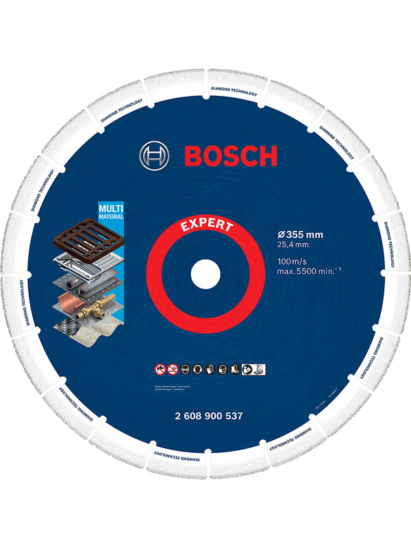 Disco Diamantado Bosch Expert Metal 14" 355mm 25.4mm Corte Profesional Alta Durabilidad 2608.900.537